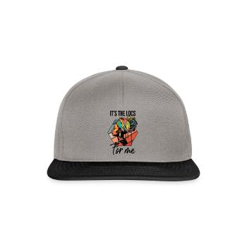 C’est The Locs For Me - Afro Hair Black American - Casquette snapback - gris graphite/noir - Devant