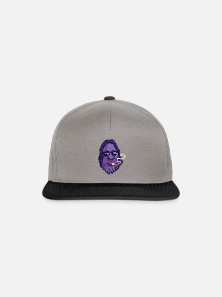 Zigarre Rauchen Zigarren Raucher - Snapback Cap - Graphit/Schwarz