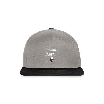Wine not - Snapback Cap - Graphit/Schwarz - Vorne
