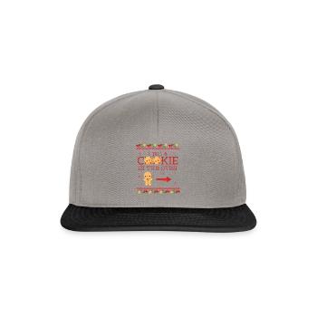 Motivierende Weihnachtszeit-Elternillustration - Snapback Cap - Graphit/Schwarz - Vorne