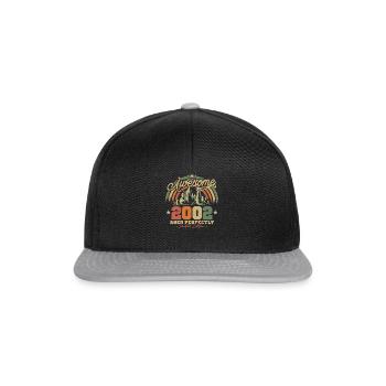 Vintage 2002 Gift, 21/22 Years - Snapback Cap - black/grey - Front