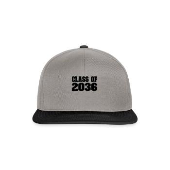 Remise des diplômes de la maternelle 2036 - Casquette snapback - gris graphite/noir - Devant