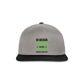 I'm wearing green for my daughter - Snapback Cap - graphite/black - Front