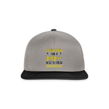 Pickleball - If you're looking for a soft serve - Snapback Cap - graphite/black - Front