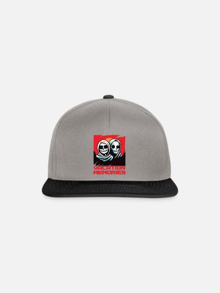 Erinnerungen an den Urlaub - Snapback Cap - Graphit/Schwarz