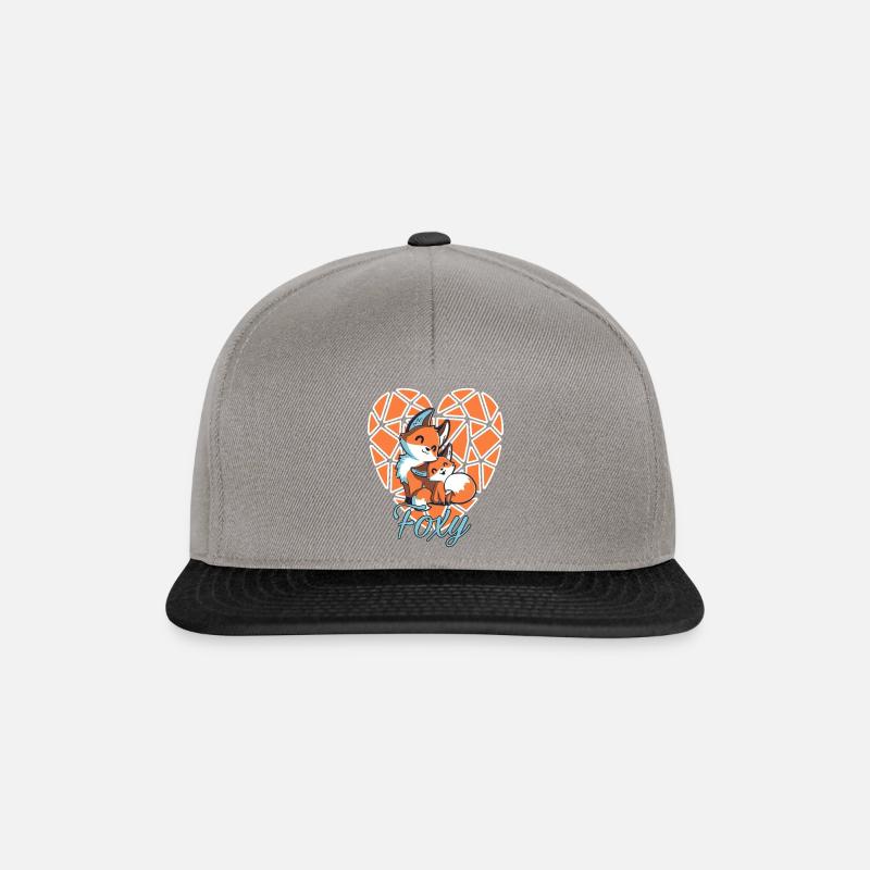 Foxy - Snapback Cap - Graphit/Schwarz