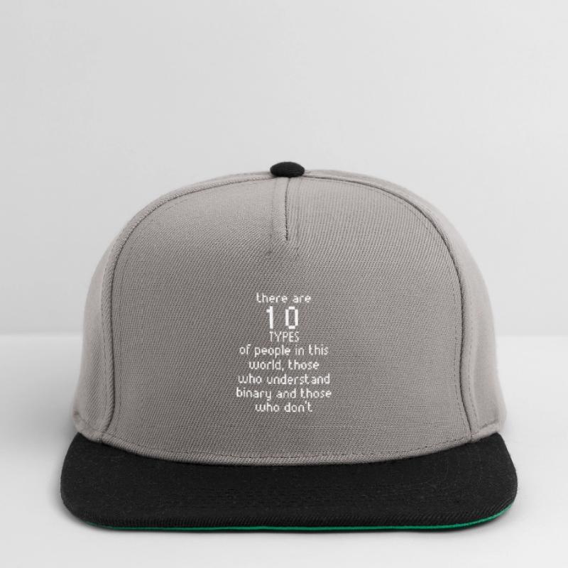 Math Binary Code Programmer Cadeau Amusant pour Geeksnode Casquette snapback