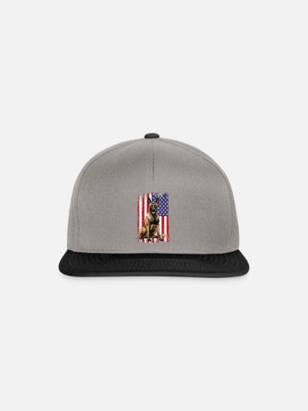 Belgian Malinois - Snapback Cap - Graphit/Schwarz