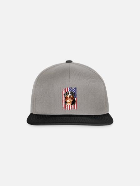 bernese mountain dog - Snapback Cap - Graphit/Schwarz