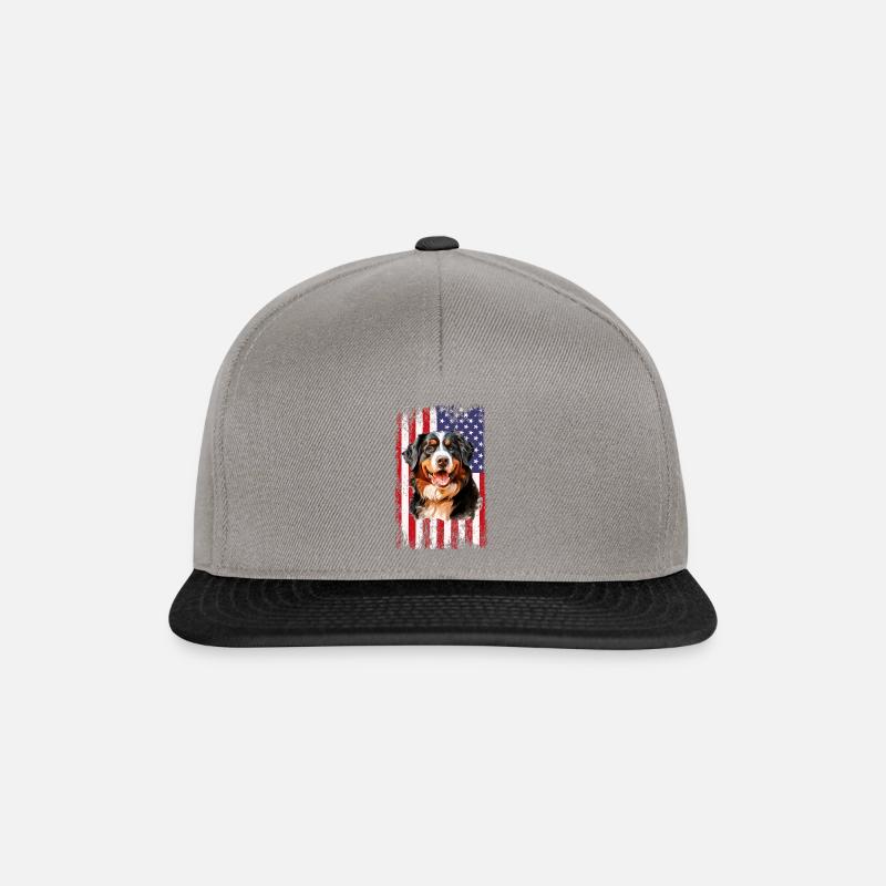 bernese mountain dog - Snapback Cap - Graphit/Schwarz