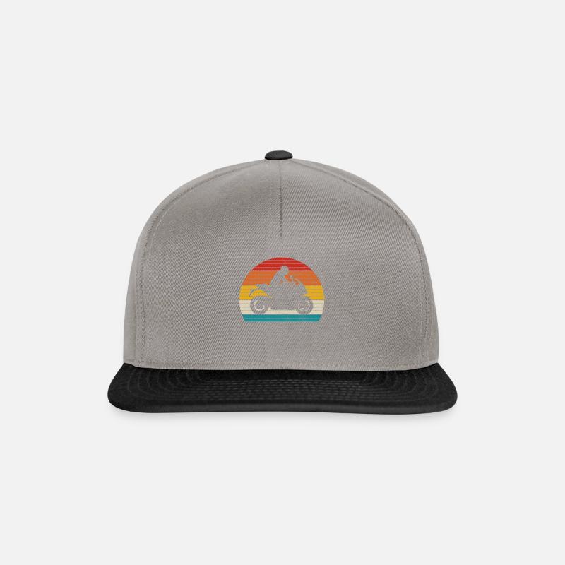 Motorcycle Biker Funny Gift - Snapback Cap - graphite/black