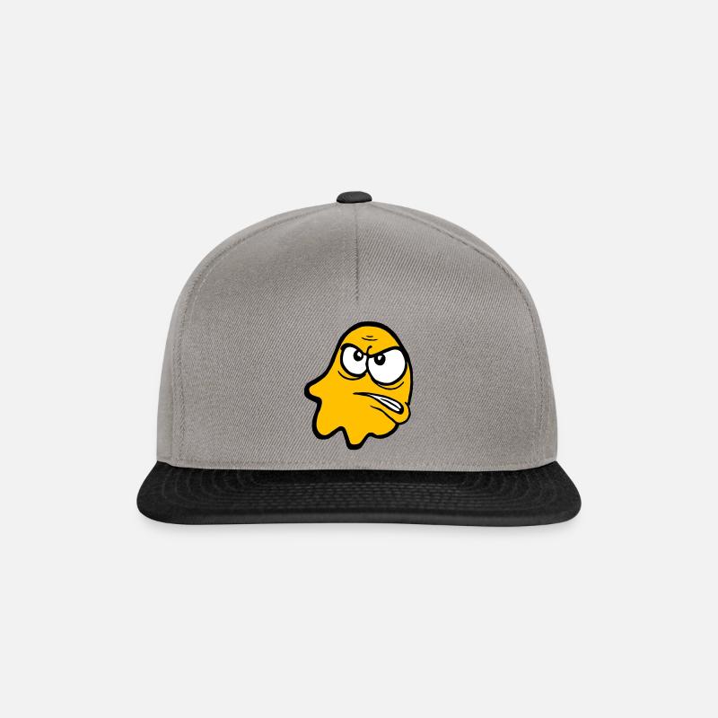 Knurri in orange - Snapback Cap - graphite/black