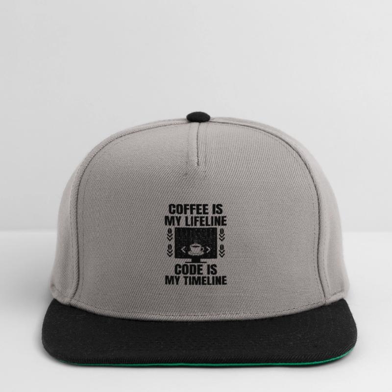 Coffee Coding Programmer Coder Developer Nerd Coff Snapback Cap