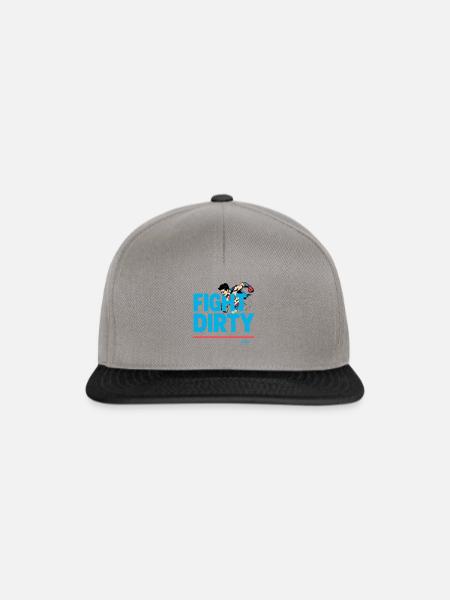 Superheld, kämpfe schmutzig - Snapback Cap - Graphit/Schwarz