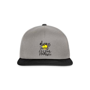 Philadelphie always Sunny in Philadelphia - Casquette snapback - gris graphite/noir - Devant