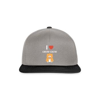Chien chow chow - Casquette snapback - gris graphite/noir - Devant