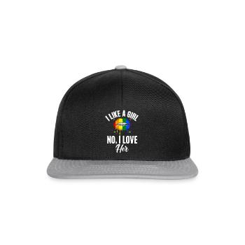 Cadeaux Lesbiens - Casquette snapback - noir/gris - Devant