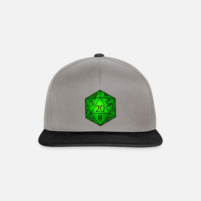 Hell Grün w20 - Snapback Cap - Graphit/Schwarz
