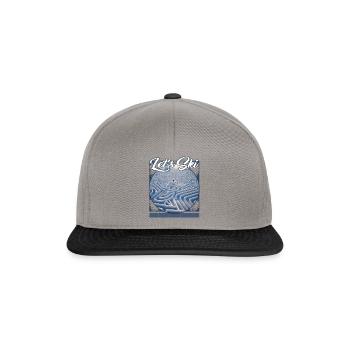 Let's Ski Snowy Labyrinth Luftloipen - Snapback Cap - Graphit/Schwarz - Vorne