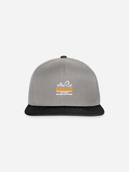 talk spontaneously rollercoasters - Snapback Cap - Graphit/Schwarz