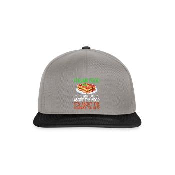 Italian Food Gifts - Snapback Cap - Graphit/Schwarz - Vorne