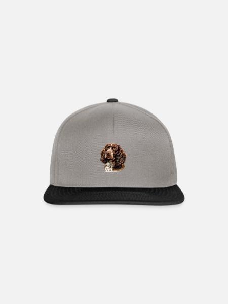 springer spaniel - Snapback Cap - Graphit/Schwarz