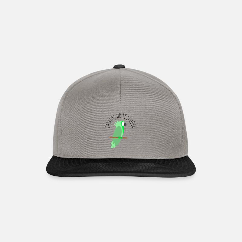 Papageien machen es lauter - Snapback Cap - Graphit/Schwarz