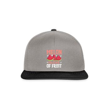 Melon Poison - Casquette snapback - gris graphite/noir - Devant