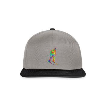 Ski - Casquette snapback - gris graphite/noir - Devant