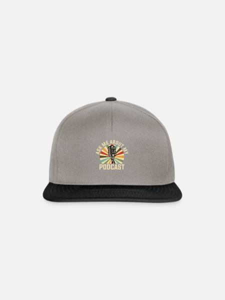 Podcast Podcaster - Snapback Cap - Graphit/Schwarz