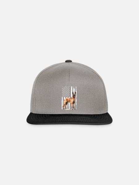 Belgian Malinois - Snapback Cap - Graphit/Schwarz