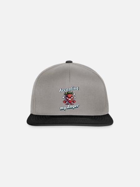 Periode Akzeptiere Meine Wut - Snapback Cap - Graphit/Schwarz