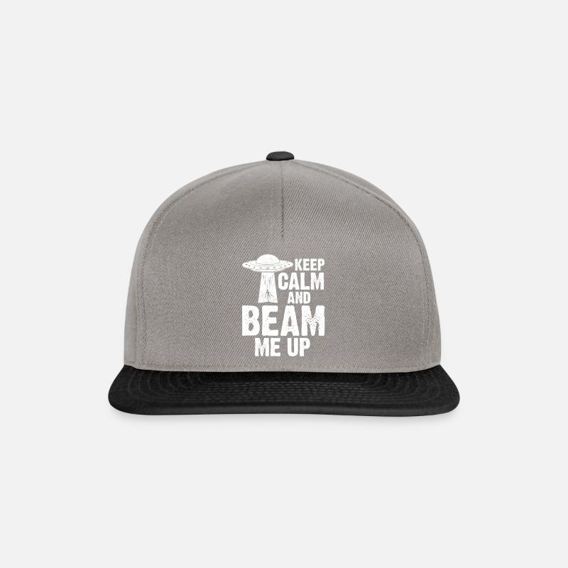 Keep calm and beam me up Design - Snapback Cap - Graphit/Schwarz