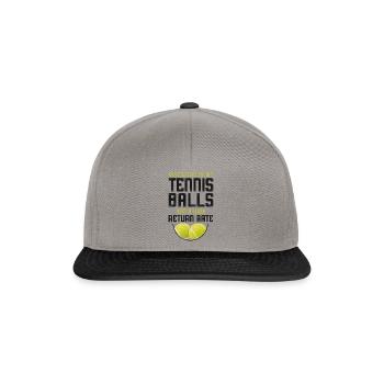 Funny Tennis Player Racket Pun - Snapback Cap - Graphit/Schwarz - Vorne