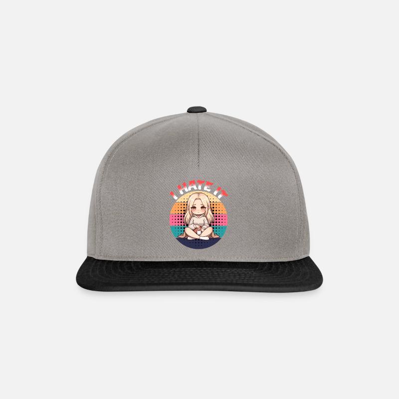 Period Menstruation I Hate It Kawaii - Snapback Cap - graphite/black