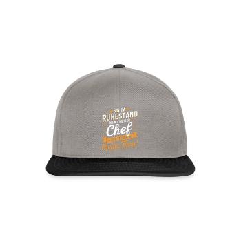 I'm retired my only is now - Snapback Cap - graphite/black - Front