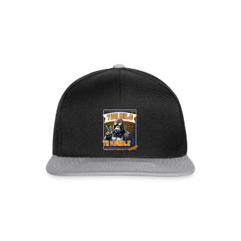 Too Wild to Handle Cool Gorilla Vintage Style - Snapback Cap - black/grey - Front