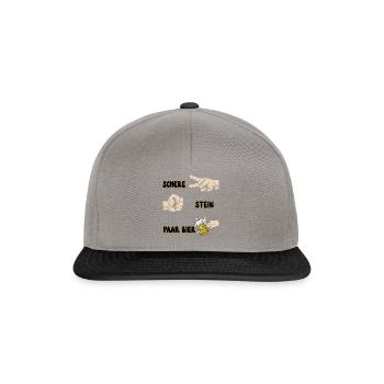  - Bierliebhaber - Snapback Cap - Graphit/Schwarz - Vorne