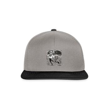 Magischer Moment zwischen Mensch und Hund - Snapback Cap - Graphit/Schwarz - Vorne