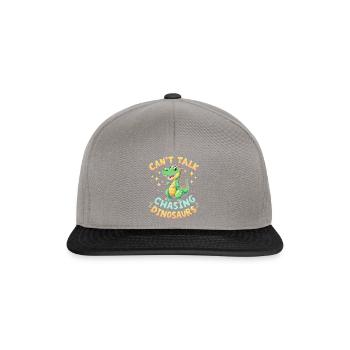 Dinosaur Party Decorations - Snapback Cap - Graphit/Schwarz - Vorne