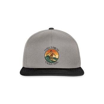 Surfeur Maui Hawaii Surfing - Tenue de surf - Casquette snapback - gris graphite/noir - Devant