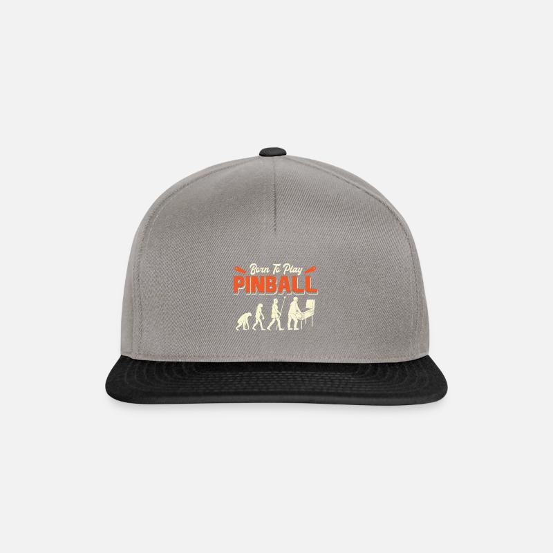 Evolution Born To Play Pinball / Flipper Flippern - Casquette snapback - gris graphite/noir