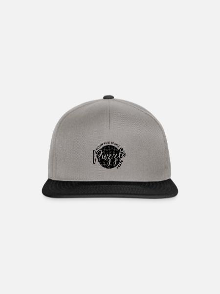Puzzle Squad Lustiges Spruchwort Puzzle - Snapback Cap - Graphit/Schwarz