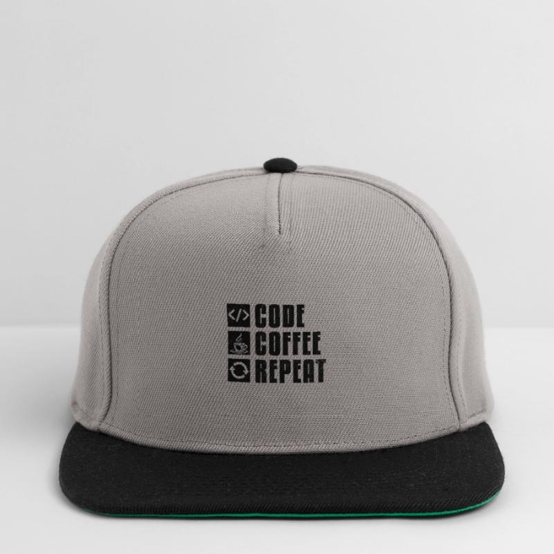 Café Codage Programmeur Codeur Développeur Nerd Coff Casquette snapback