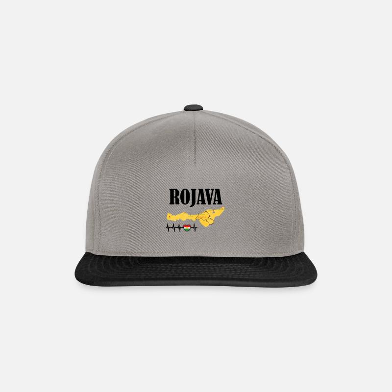 Kurdistan Rojava Kurde cadeau kurde - Casquette snapback - gris graphite/noir