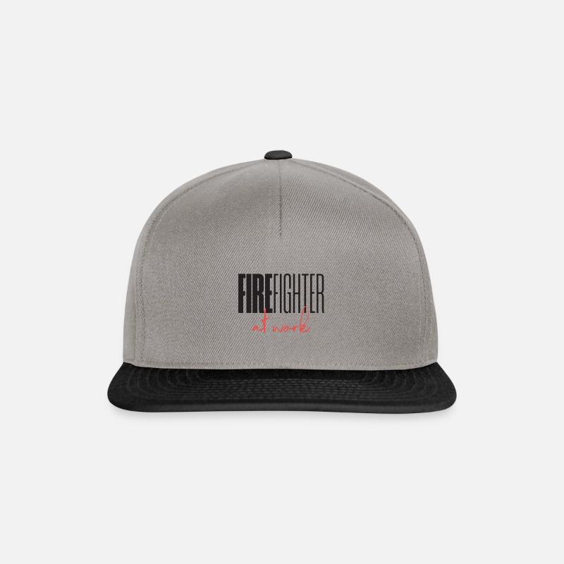Firefighter at work - Snapback Cap - Graphit/Schwarz