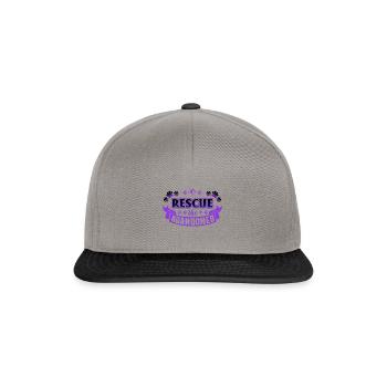 Rette das verlassene Tierheim und rette Tiere - Snapback Cap - Graphit/Schwarz - Vorne