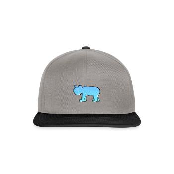 Animal Symbol Blue Bear - Snapback Cap - graphite/black - Front