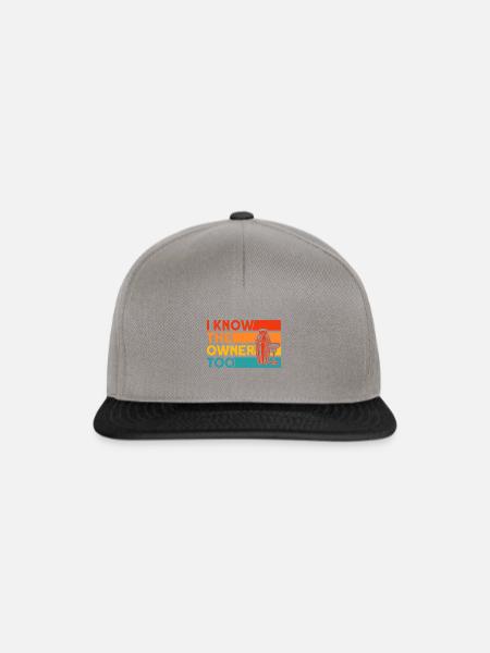 Barkeeper Kellner Service Geschenk - Snapback Cap - Graphit/Schwarz