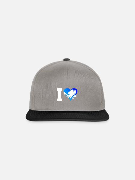 Taucher Tauchen Scuba Taucher Free Dive - Snapback Cap - Graphit/Schwarz